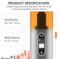 New Arrival Smart Touch Screen Control 3D Dental Printing Wax Resin Dlp 3D Printer For Jewelry