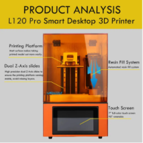 Jewelry Casting 3D LCD Print Equipment Wax 3d printer dental Jewelry Printer---DAZZLE L120 pro printer